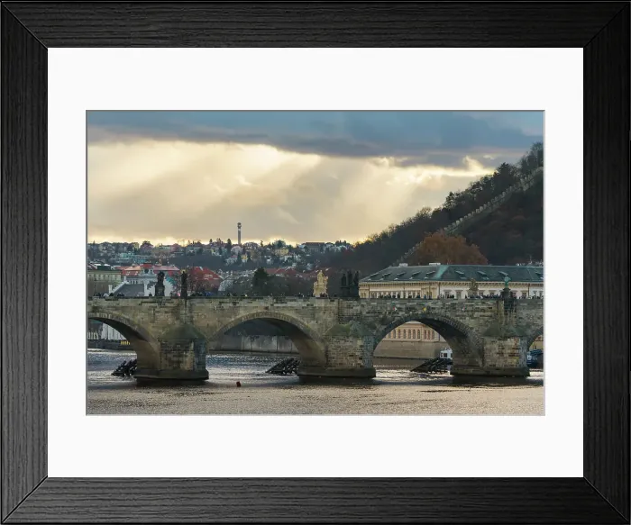 Framed Print : Charles Bridge against dramatic sky, UNESCO World Heritage Site, Prague, Bohemia, Czech Republic (Czechia), Europe Framed Print : Charles Bridge against dramatic sky, UNESCO World Heritage Site, Prague, Bohemia, Czech Republic (Czechia), Europe