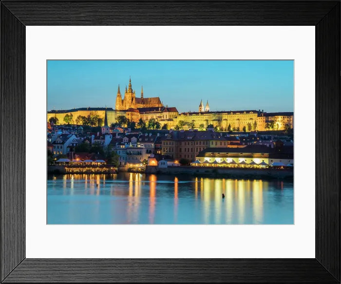 Framed Print : Illuminated Prague Castle at twilight, UNESCO World Heritage Site, Prague, Bohemia, Czech Republic (Czechia), Europe Framed Print : Illuminated Prague Castle at twilight, UNESCO World Heritage Site, Prague, Bohemia, Czech Republic (Czechia), Europe