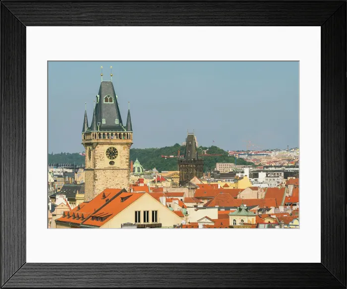 Framed Print : Old Town Hall Tower and Powder Tower, UNESCO World Heritage Site, Prague, Bohemia, Czech Republic (Czechia), Europe Framed Print : Old Town Hall Tower and Powder Tower, UNESCO World Heritage Site, Prague, Bohemia, Czech Republic (Czechia), Europe