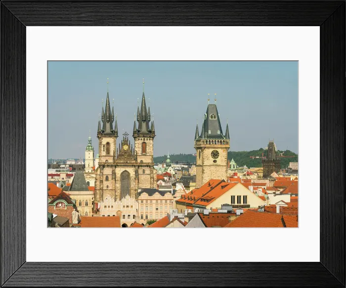 Framed Print : Old Town Hall Tower, Church of Our Lady Before Tyn and Powder Tower, UNESCO World Heritage Site, Prague, Bohemia, Czech Republic (Czechia), Europe Framed Print : Old Town Hall Tower, Church of Our Lady Before Tyn and Powder Tower, UNESCO World Heritage Site, Prague, Bohemia, Czech Republic (Czechia), Europe
