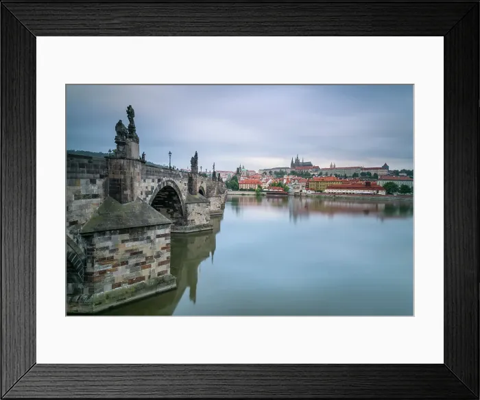 Framed Print : Prague Castle and Charles Bridge on Vltava River in city, UNESCO World Heritage Site, Prague, Bohemia, Czech Republic (Czechia), Europe Framed Print : Prague Castle and Charles Bridge on Vltava River in city, UNESCO World Heritage Site, Prague, Bohemia, Czech Republic (Czechia), Europe
