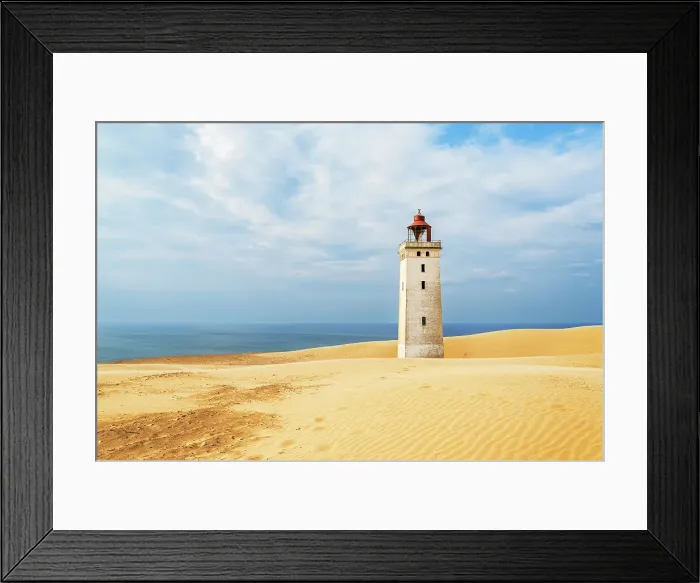 Framed Print : Rubjerg Knude lighthouse surrounded by sand dunes, Jutland, Denmark, Europe Framed Print : Rubjerg Knude lighthouse surrounded by sand dunes, Jutland, Denmark, Europe