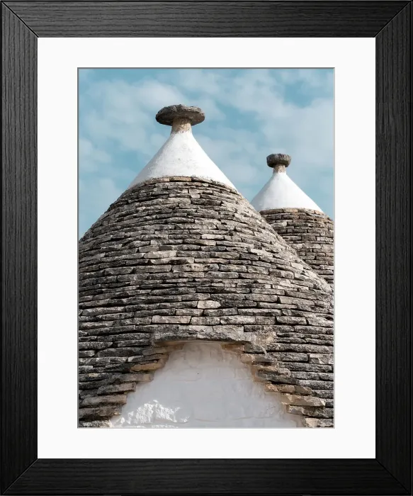 Framed Print : Conical dry stone roof of trulli house, Alberobello, Puglia region, Italy, Europe Framed Print : Conical dry stone roof of trulli house, Alberobello, Puglia region, Italy, Europe