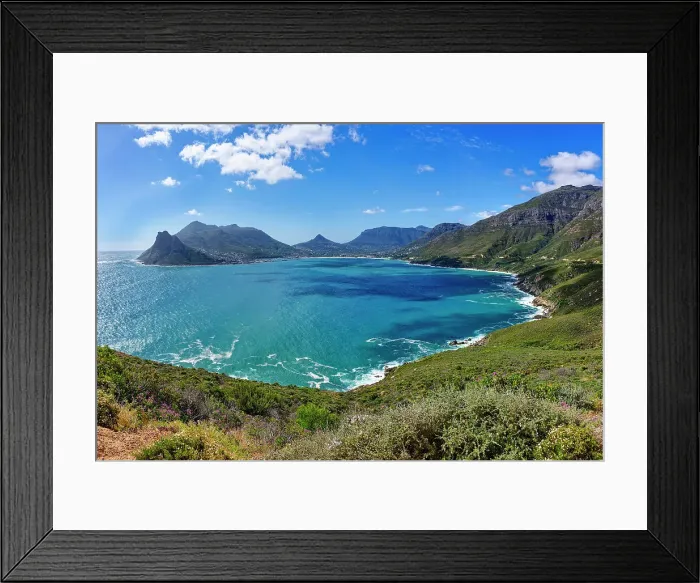 Framed Print : Panorama over Hout Bay and the Atlantic Ocean, Cape Town, South Africa, Africa Framed Print : Panorama over Hout Bay and the Atlantic Ocean, Cape Town, South Africa, Africa