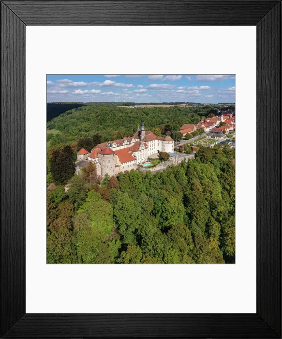 Framed Print : Aerial of Schloss Langenburg, Langenburg, Hohenlohe, Baden-Wurttemberg, Germany, Europe Framed Print : Aerial of Schloss Langenburg, Langenburg, Hohenlohe, Baden-Wurttemberg, Germany, Europe