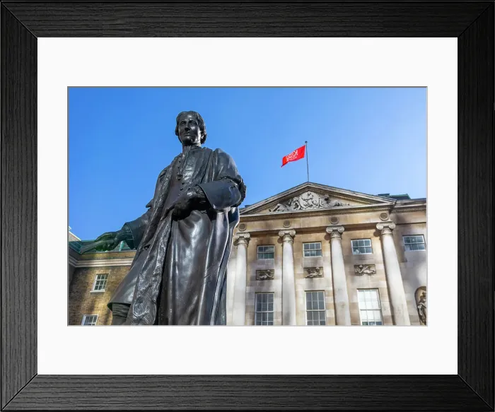Framed Print : Statue of Thomas Guy, King's College, London, England, United Kingdom, Europe Framed Print : Statue of Thomas Guy, King's College, London, England, United Kingdom, Europe