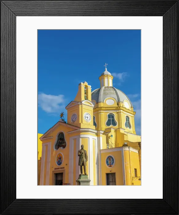 Framed Print : Eglise Santa Maria delle Grazie, Procida, Flegrean Islands, Campania, Italy, Europe Framed Print : Eglise Santa Maria delle Grazie, Procida, Flegrean Islands, Campania, Italy, Europe