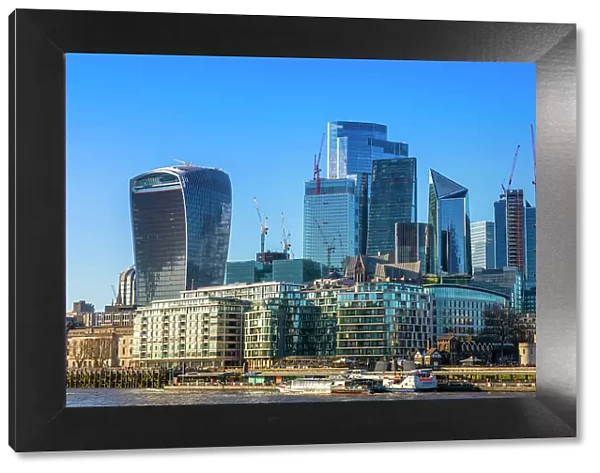 City of London skyline, River Thames, London, England, United Kingdom, Europe