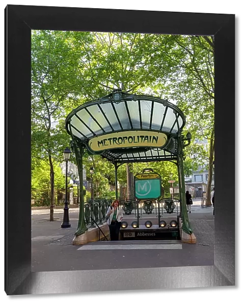 Abbesses Metro Station, Montmartre, Paris, France, Europe