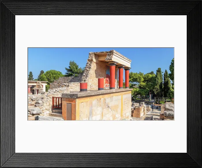Framed Print : Palace of Minos, restored north entrance, ancient city of Knossos, Iraklion, Crete, Greek Islands, Greece, Europe Framed Print : Palace of Minos, restored north entrance, ancient city of Knossos, Iraklion, Crete, Greek Islands, Greece, Europe
