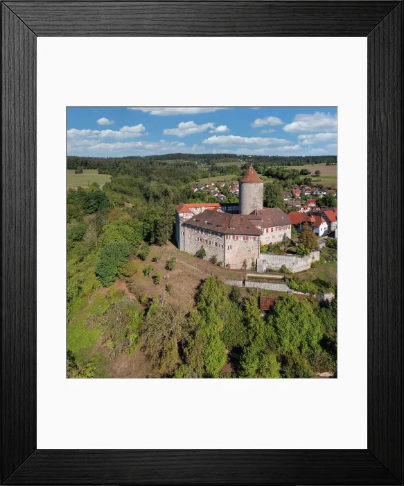 Framed Print : Aerial of Reichenberg Castle, Oppenweiler, Swabian-Franconian Forest Nature Park, Baden-Wurttemberg, Germany, Europe Framed Print : Aerial of Reichenberg Castle, Oppenweiler, Swabian-Franconian Forest Nature Park, Baden-Wurttemberg, Germany, Europe