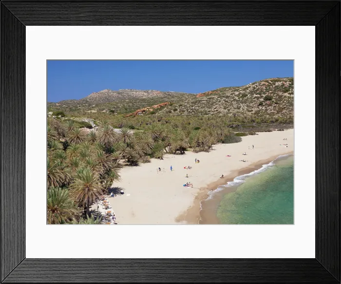Framed Print : Palm beach of Vai, Lasithi, Crete, Greek Islands, Greece, Europe Framed Print : Palm beach of Vai, Lasithi, Crete, Greek Islands, Greece, Europe