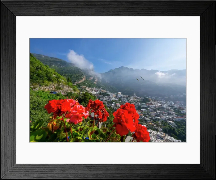 Framed Print : View of the town in Spring, Positano, Amalfi Coast (Costiera Amalfitana), UNESCO World Heritage Site, Campania, Italy, Europe Framed Print : View of the town in Spring, Positano, Amalfi Coast (Costiera Amalfitana), UNESCO World Heritage Site, Campania, Italy, Europe