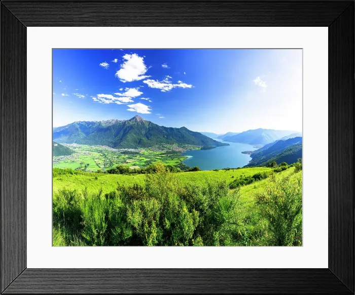 Framed Print : Panoramic of Monte Legnone and Alto Lario from green meadows above Lake Como, Bugiallo, Como province, Lombardy, Italian Lakes, Italy, Europe Framed Print : Panoramic of Monte Legnone and Alto Lario from green meadows above Lake Como, Bugiallo, Como province, Lombardy, Italian Lakes, Italy, Europe