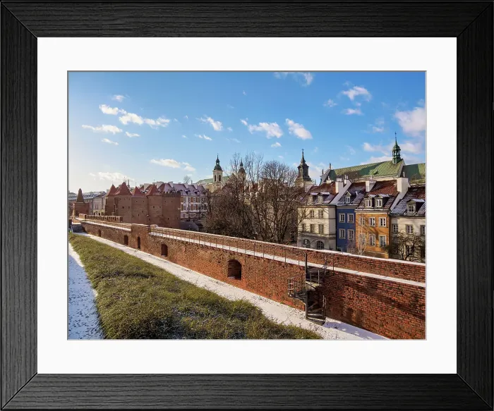 Framed Print : Old Town Wall and Barbican, UNESCO World Heritage Site, Warsaw, Masovian Voivodeship, Poland, Europe Framed Print : Old Town Wall and Barbican, UNESCO World Heritage Site, Warsaw, Masovian Voivodeship, Poland, Europe