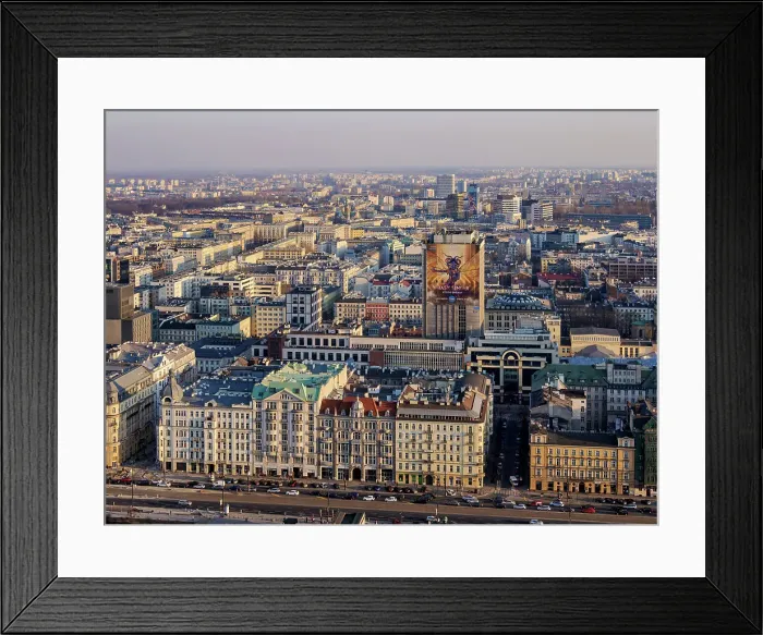 Framed Print : Jerusalem Avenue at sunset, elevated view, Warsaw, Masovian Voivodeship, Poland, Europe Framed Print : Jerusalem Avenue at sunset, elevated view, Warsaw, Masovian Voivodeship, Poland, Europe