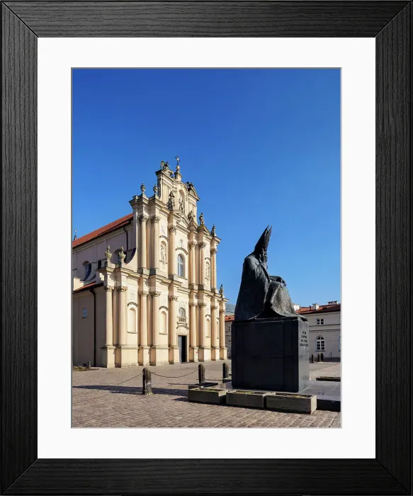 Framed Print : Statue of Wyszynski and Roman Catholic Church of the Visitants, Krakowskie Przedmiescie, Warsaw, Masovian Voivodeship, Poland, Europe Framed Print : Statue of Wyszynski and Roman Catholic Church of the Visitants, Krakowskie Przedmiescie, Warsaw, Masovian Voivodeship, Poland, Europe