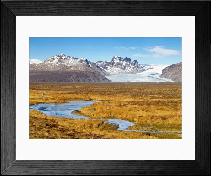 Framed Print : Skaftafellsjokull, Sudurland, Skaftafell, Iceland, Polar Regions Framed Print : Skaftafellsjokull, Sudurland, Skaftafell, Iceland, Polar Regions