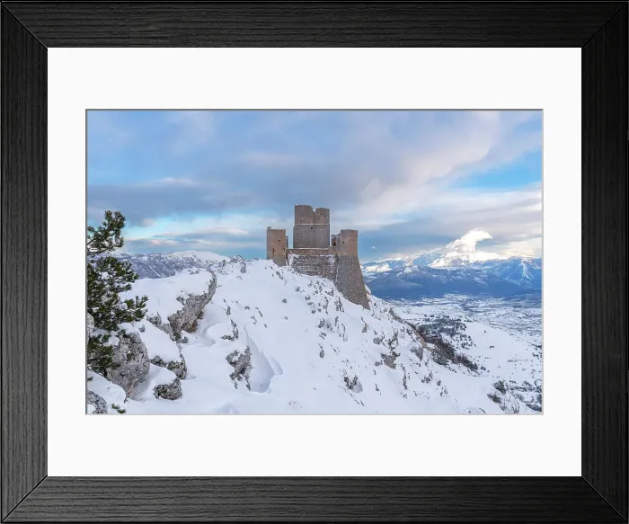 Framed Print : Winter view of Rocca Calascio castle after heavy snowfall, Rocca Calascio, Gran Sasso and Monti della Laga National Park, L'Aquila province, Abruzzo region, Apennines, Italy, Europe Framed Print : Winter view of Rocca Calascio castle after heavy snowfall, Rocca Calascio, Gran Sasso and Monti della Laga National Park, L'Aquila province, Abruzzo region, Apennines, Italy, Europe