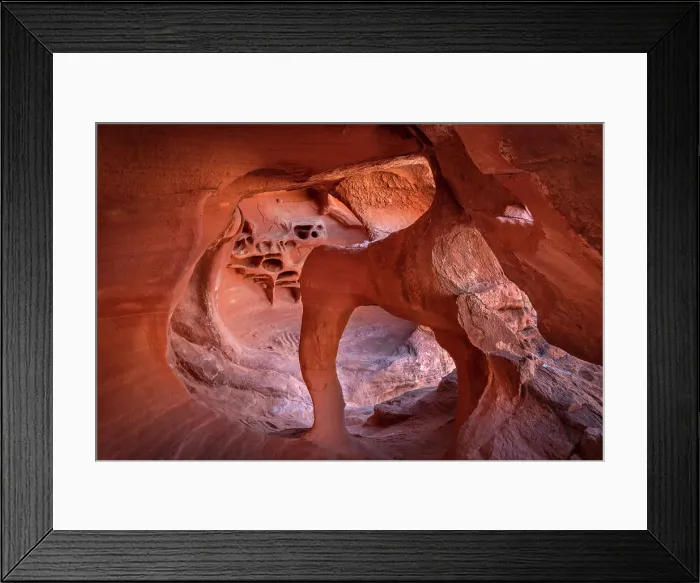 Framed Print : Windstone Arch (The Fire Cave), Valley of Fire State Park, Nevada, United States of America, North America Framed Print : Windstone Arch (The Fire Cave), Valley of Fire State Park, Nevada, United States of America, North America