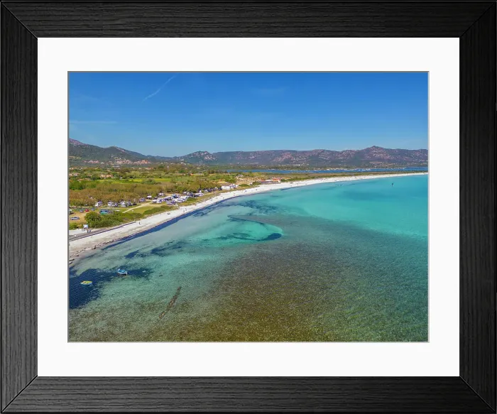 Framed Print : Aerial view of Cala d Ambra Beach at San Teodoro, Olbia, Sardinia, Italy, Mediterranean, Europe Framed Print : Aerial view of Cala d Ambra Beach at San Teodoro, Olbia, Sardinia, Italy, Mediterranean, Europe