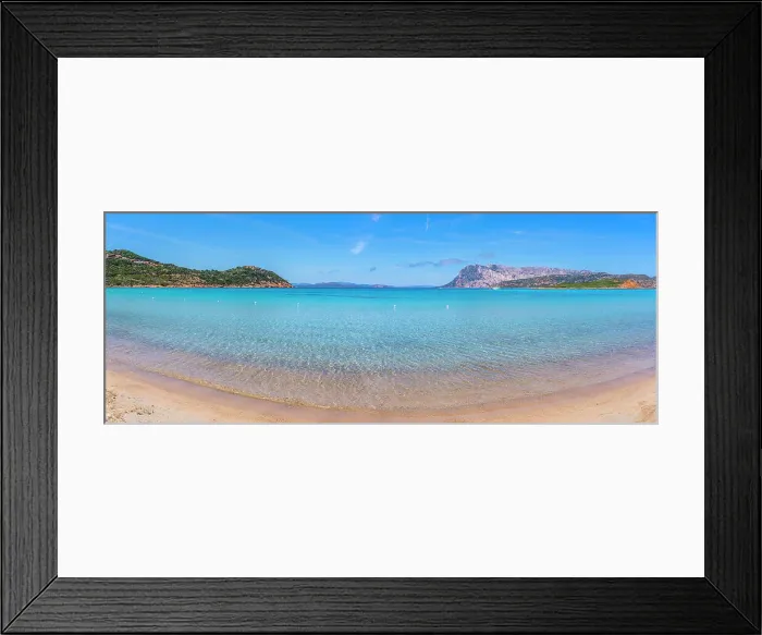 Framed Print : View of Capo Coda Cavallo beach and Isola di Tavolara in the background, Sardinia, Italy, Mediterranean, Europe Framed Print : View of Capo Coda Cavallo beach and Isola di Tavolara in the background, Sardinia, Italy, Mediterranean, Europe