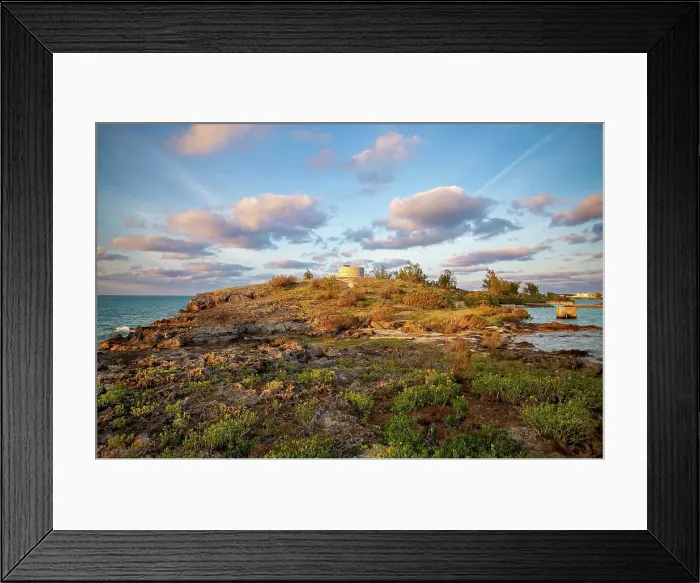 Framed Print : Martello Tower, with walls up to 11 feet thick and surrounded by dry moat, at Ferry Reach, built by the British Army in 1883 to protect the main channel into Bermuda, St. George's Island, Bermuda, Atlantic, North America Framed Print : Martello Tower, with walls up to 11 feet thick and surrounded by dry moat, at Ferry Reach, built by the British Army in 1883 to protect the main channel into Bermuda, St. George's Island, Bermuda, Atlantic, North America