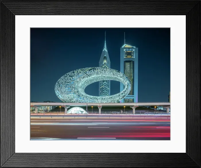 Framed Print : Museum of the Future, Sheikh Zayed Road, Downtown, Dubai, United Arab Emirates, Middle East Framed Print : Museum of the Future, Sheikh Zayed Road, Downtown, Dubai, United Arab Emirates, Middle East