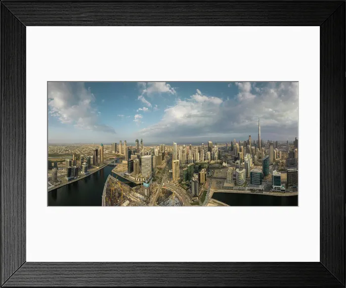 Framed Print : Aerial view of downtown Dubai, United Arab Emirates, Middle East Framed Print : Aerial view of downtown Dubai, United Arab Emirates, Middle East