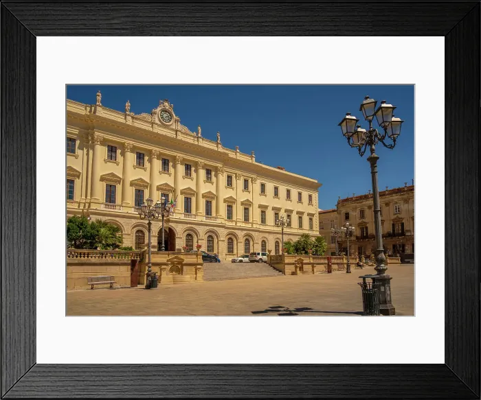 Framed Print : View of Town Hall in Piazza d'Italia in Sassari, Sassari, Sardinia, Italy, Mediterranean, Europe Framed Print : View of Town Hall in Piazza d'Italia in Sassari, Sassari, Sardinia, Italy, Mediterranean, Europe