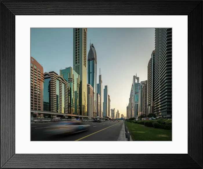Framed Print : Sheikh Zayed Road, Downtown, Dubai, United Arab Emirates, Middle East Framed Print : Sheikh Zayed Road, Downtown, Dubai, United Arab Emirates, Middle East