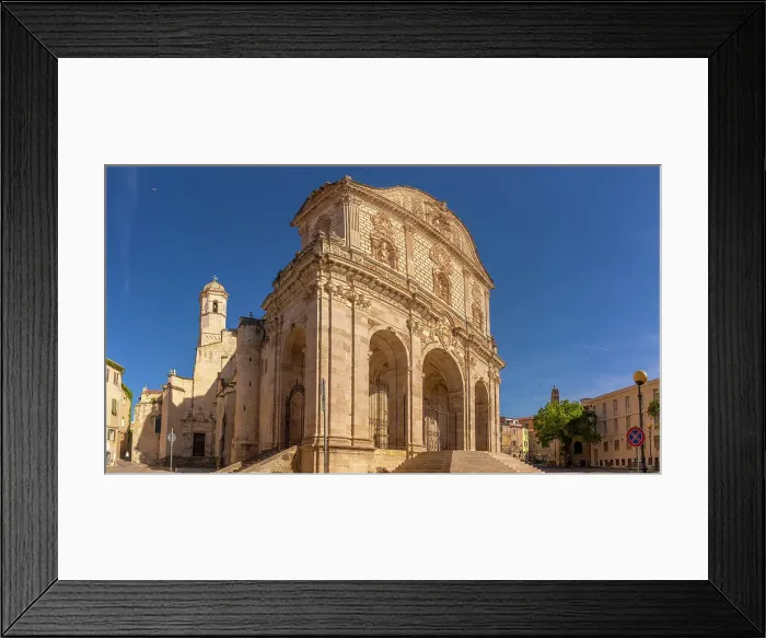 Framed Print : View of Cathedral di San Nicola (Duomo) in Piazza Duomo in Sassari, Sassari, Sardinia, Italy, Mediterranean, Europe Framed Print : View of Cathedral di San Nicola (Duomo) in Piazza Duomo in Sassari, Sassari, Sardinia, Italy, Mediterranean, Europe