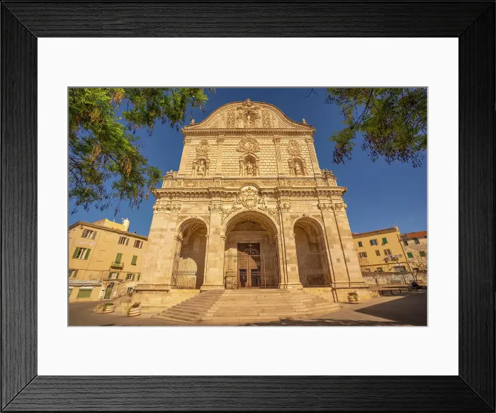 Framed Print : View of Cathedral di San Nicola (Duomo) in Piazza Duomo in Sassari, Sassari, Sardinia, Italy, Mediterranean, Europe Framed Print : View of Cathedral di San Nicola (Duomo) in Piazza Duomo in Sassari, Sassari, Sardinia, Italy, Mediterranean, Europe