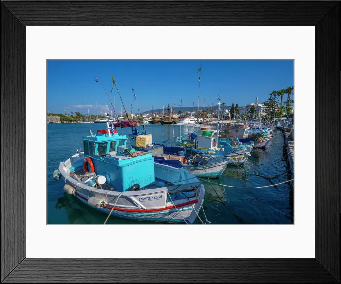 Framed Print : View of boats and ships in Kos Harbour, Kos Town, Kos, Dodecanese, Greek Islands, Greece, Europe Framed Print : View of boats and ships in Kos Harbour, Kos Town, Kos, Dodecanese, Greek Islands, Greece, Europe