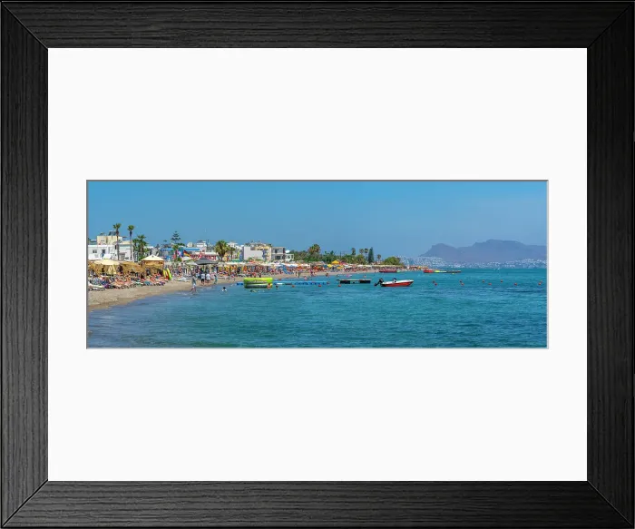 Framed Print : View of Lambi Beach and Turkey visible in background, Kos Town, Kos, Dodecanese, Greek Islands, Greece, Europe Framed Print : View of Lambi Beach and Turkey visible in background, Kos Town, Kos, Dodecanese, Greek Islands, Greece, Europe