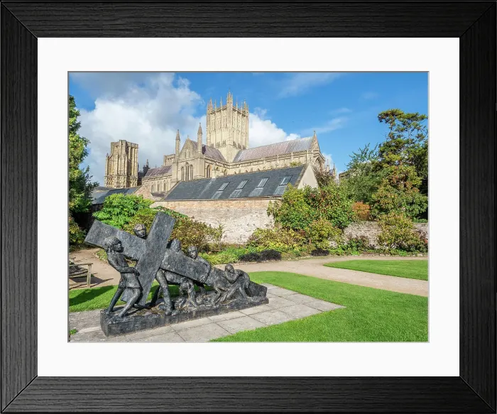 Framed Print : The Weights of our Sins, a sculpture by Josefina de Vasconcello, The Bishop's Palace, Wells, Somerset, England, United Kingdom, Europe Framed Print : The Weights of our Sins, a sculpture by Josefina de Vasconcello, The Bishop's Palace, Wells, Somerset, England, United Kingdom, Europe