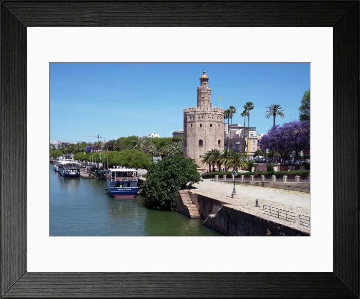 Framed Print : Torre del Oro, Seville, Andalusia, Spain, Europe Framed Print : Torre del Oro, Seville, Andalusia, Spain, Europe