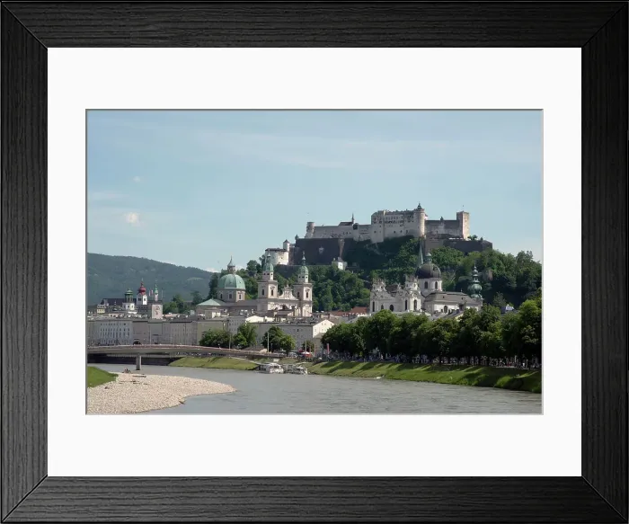 Framed Print : Views with Salzach River, Salzburg, Austria, Europe Framed Print : Views with Salzach River, Salzburg, Austria, Europe