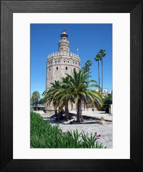 Framed Print : Torre del Oro, Seville, Andalusia, Spain, Europe Framed Print : Torre del Oro, Seville, Andalusia, Spain, Europe