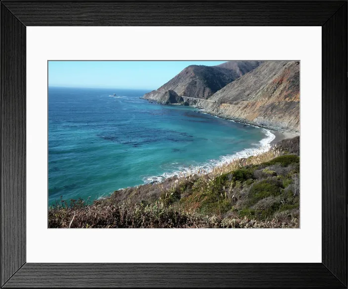 Framed Print : Bixby Bridge, Big Sur, California, United States of America, North America Framed Print : Bixby Bridge, Big Sur, California, United States of America, North America