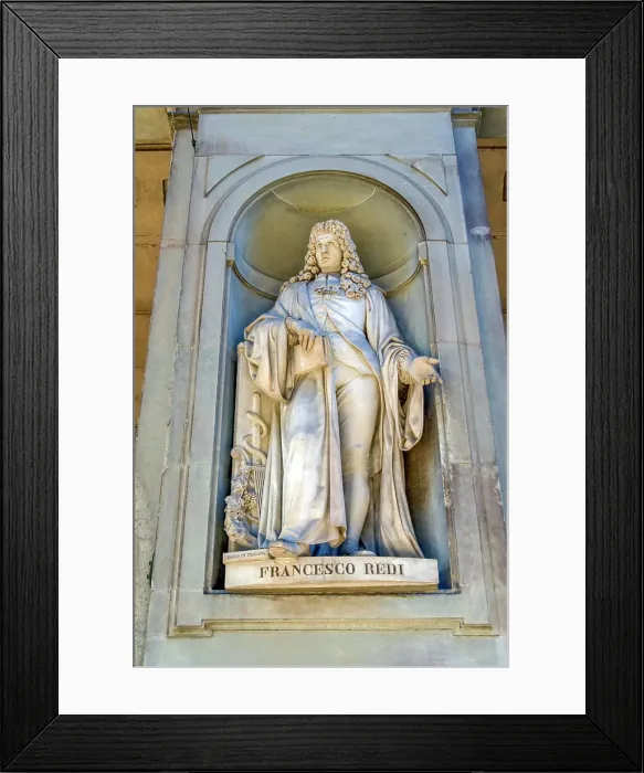 Framed Print : Statue of Francesco Redi, Uffizi, Florence (Firenze), UNESCO World Heritage Site, Tuscany, Italy, Europe Framed Print : Statue of Francesco Redi, Uffizi, Florence (Firenze), UNESCO World Heritage Site, Tuscany, Italy, Europe
