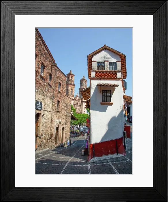 Framed Print : Street Scene, Taxco, Guerrero, Mexico, North America Framed Print : Street Scene, Taxco, Guerrero, Mexico, North America