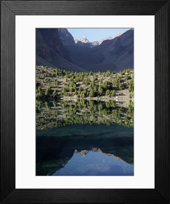 Framed Print : Reflections in a lake in the remote and spectacular Fann Mountains, part of the western Pamir-Alay, Tajikistan, Central Asia, Asia Framed Print : Reflections in a lake in the remote and spectacular Fann Mountains, part of the western Pamir-Alay, Tajikistan, Central Asia, Asia