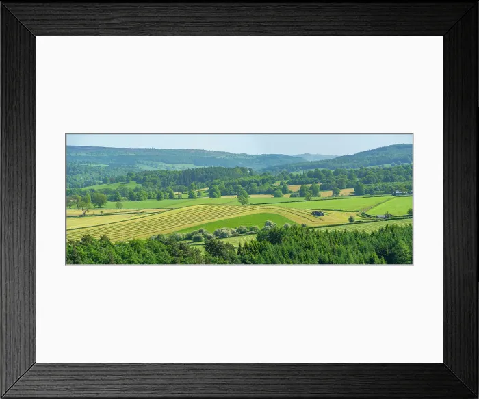Framed Print : View of farmland near Chatsworth House in spring, Derbyshire Dales, Derbyshire, England, United Kingdom, Europe Framed Print : View of farmland near Chatsworth House in spring, Derbyshire Dales, Derbyshire, England, United Kingdom, Europe