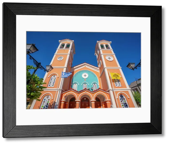 Framed Print : View of Greek Orthodox Church, Lixouri, Kefalonia, Ionian Islands, Greek Islands, Greece, Europe Framed Print : View of Greek Orthodox Church, Lixouri, Kefalonia, Ionian Islands, Greek Islands, Greece, Europe