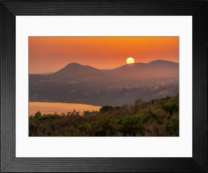 Framed Print : View of coastline near Lourdata at sunset, Kefalonia, Ionian Islands, Greek Islands, Greece, Europe Framed Print : View of coastline near Lourdata at sunset, Kefalonia, Ionian Islands, Greek Islands, Greece, Europe