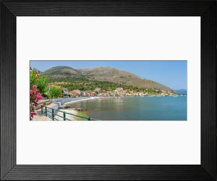 Framed Print : View of harbour and promenade in Agia Effimia, Kefalonia, Ionian Islands, Greek Islands, Greece, Europe Framed Print : View of harbour and promenade in Agia Effimia, Kefalonia, Ionian Islands, Greek Islands, Greece, Europe