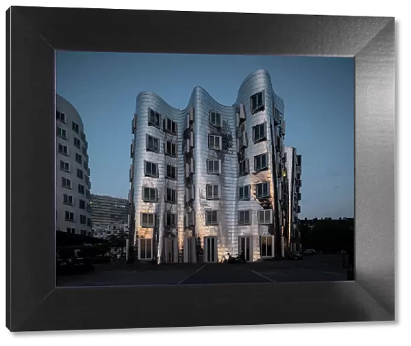 Gehry Bauten, architect Zaha Hadid, Medienhafen, Dusseldorf, North Rhine-Westphalia, Germany, Europe