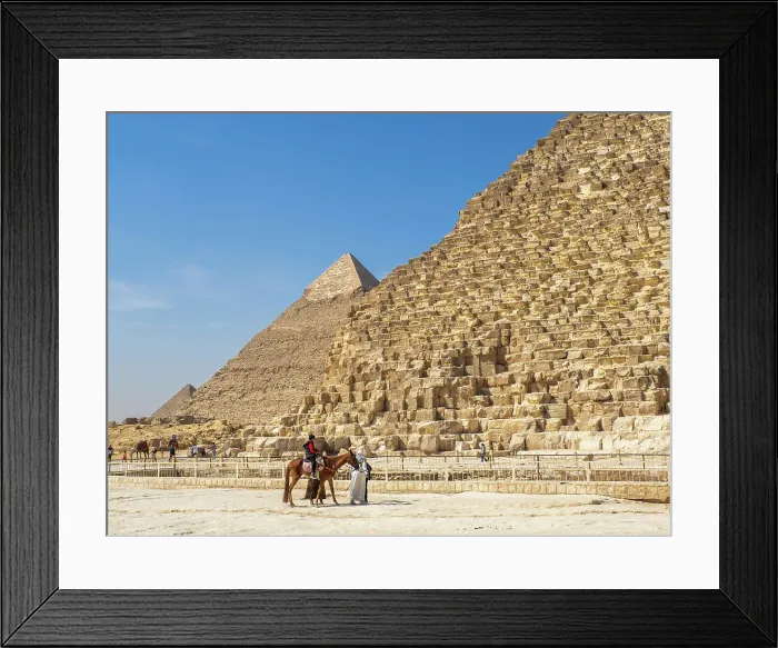 Framed Print : Tourists on camel ride in front of the Great Pyramid of Giza, the oldest of the Seven Wonders of the World, UNESCO World Heritage Site, Giza, near Cairo, Egypt, North Africa, Africa Framed Print : Tourists on camel ride in front of the Great Pyramid of Giza, the oldest of the Seven Wonders of the World, UNESCO World Heritage Site, Giza, near Cairo, Egypt, North Africa, Africa
