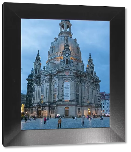 The Dresden Frauenkirche (Church of Our Lady), a Lutheran Church reconstructed between 1994 and 2005, Dresden, Saxony, Germany, Europe